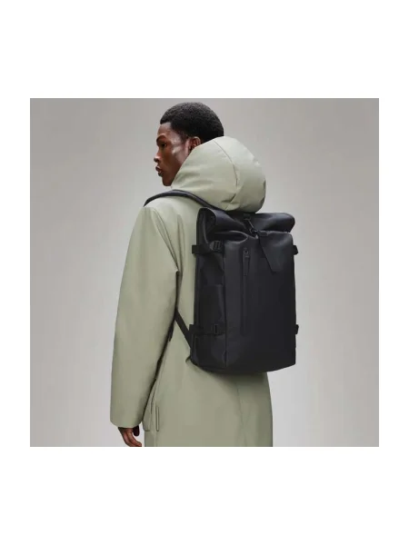 Rains Rolltop hátizsák Large 23 l fekete