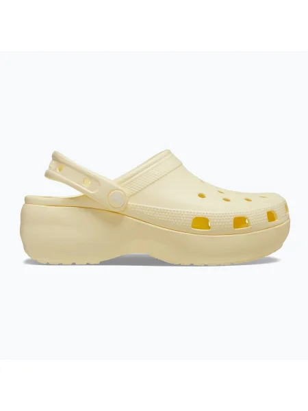 Дамски джапанки Crocs Classic Platform Clog buttercream жълто