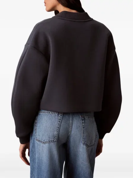 Decupat geacă bomber Calvin Klein cu autograf albastru