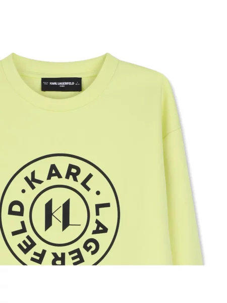 Bluza dziecięca Karl Lagerfeld żółta