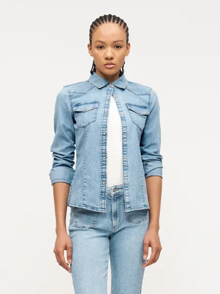 ONLY Bluza ONLSASIA moder denim