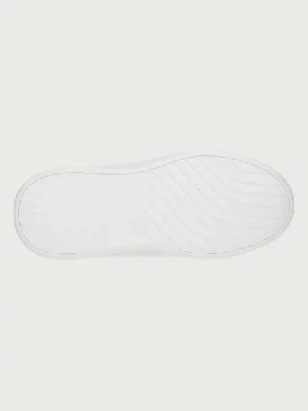 Tommy Hilfiger маратонки дамски от кожа TH PLATFORM CHIC SNEAKER бяло