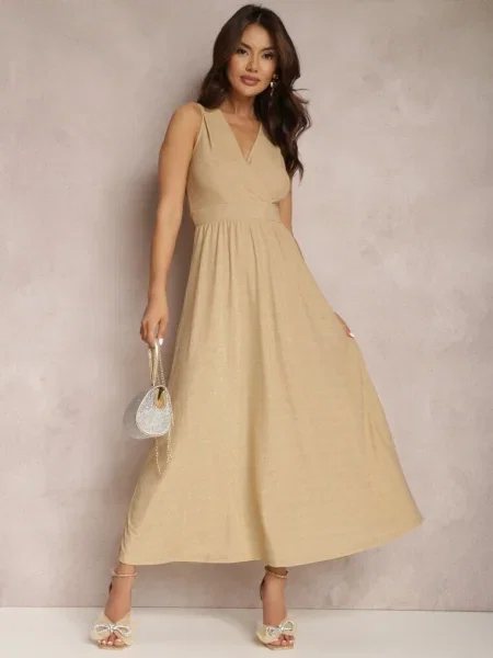 Rochie Bej-Aurie Sematea bej