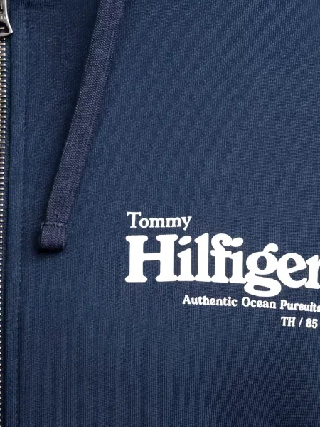 Džemperis su gobtuvu Tommy Hilfiger mėlyna