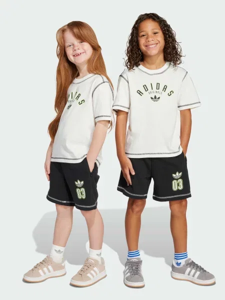 Дитячий Повсякденний костюм adidas Graphics комбінований верх білий