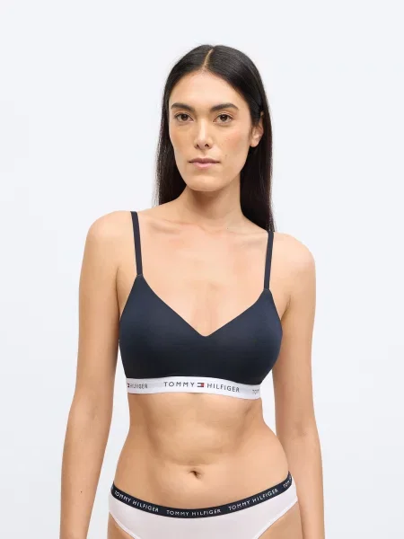 Tommy Hilfiger Underwear Podprsenka námornícka modrá biela