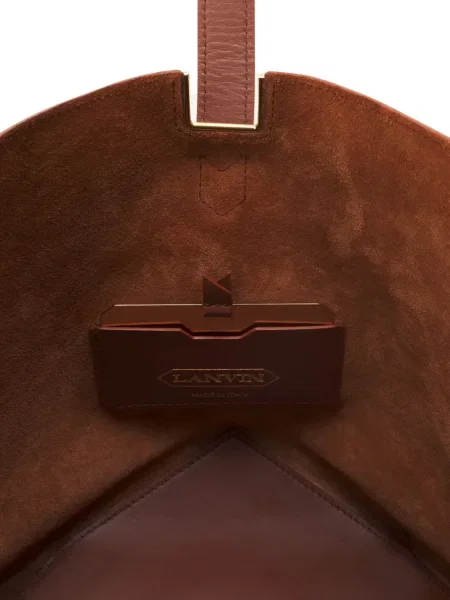 Geantă bucket Lanvin din piele maro