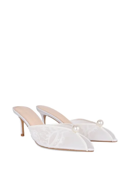 Велурени сандали Black Suede Studio бяло