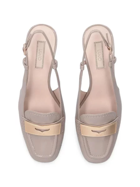 Pantofi cu toc Liu Jo din piele slingback