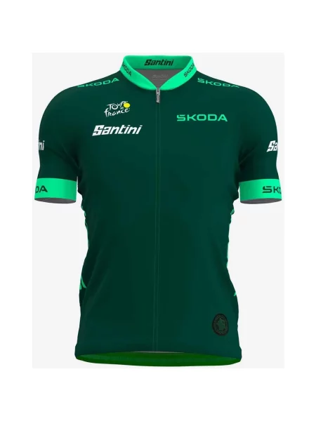 Koszulka Tour de France Punkty w klasyfikacji liderów z krótkim rękawem Elegancki krój XS zielona