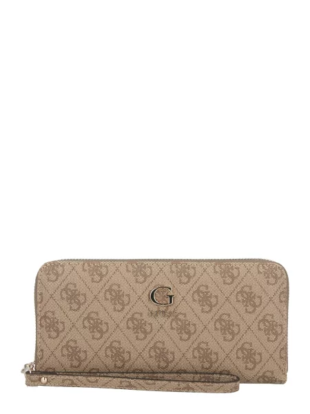 GUESS Portofel COLEEN brocart / deschis maro