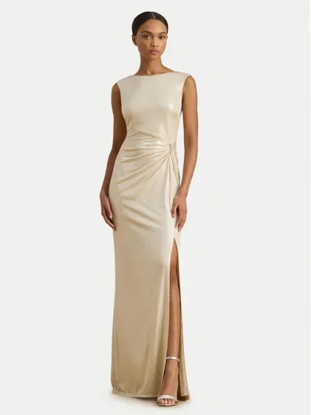 Lauren Ralph Lauren Rochie de seară șampanie bej