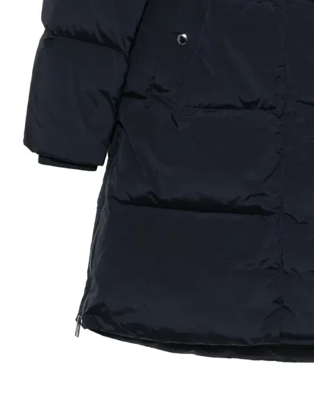 Palton Woolrich cu glugă albastru