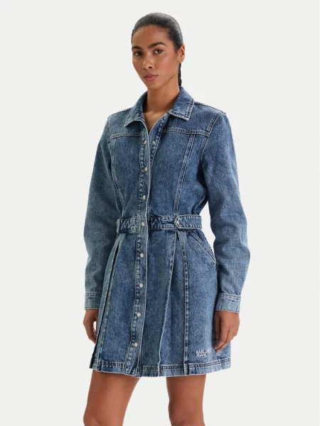 Karl Lagerfeld Jeans Φόρεμα τζιν μπλε