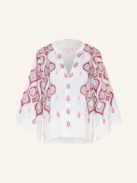 Ivi Collection Bluzka Z Lnu blau