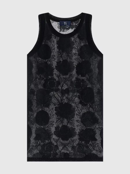 Майка у візерунок Y`s Yamamoto чорна