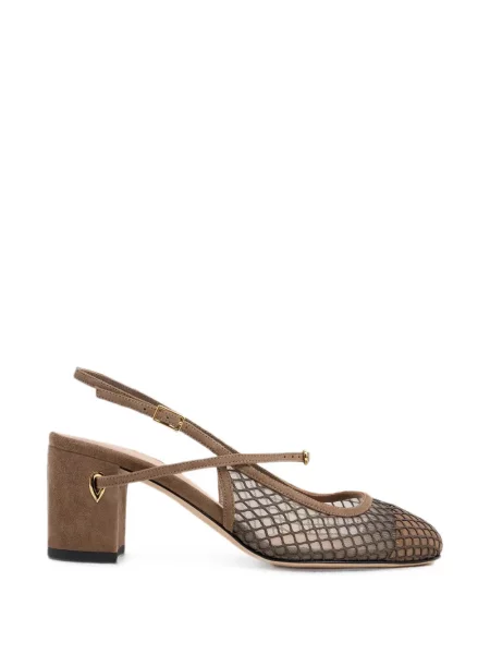 Pantofi cu toc Jennifer Chamandi slingback verde