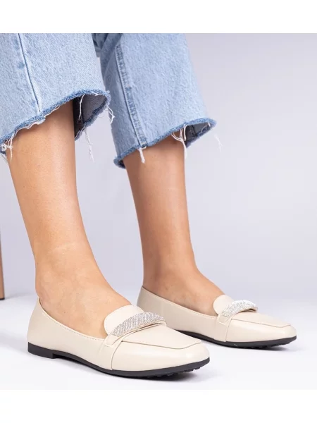 Мокасини D/ceo бежово