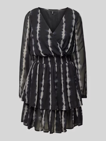 Sukienka mini z elastycznym pasem model ‘Star’ Only czarna