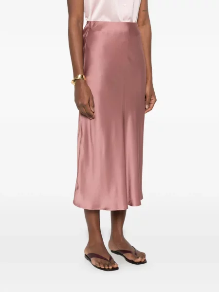 Spódnica midi Ottodame do kolan różowa