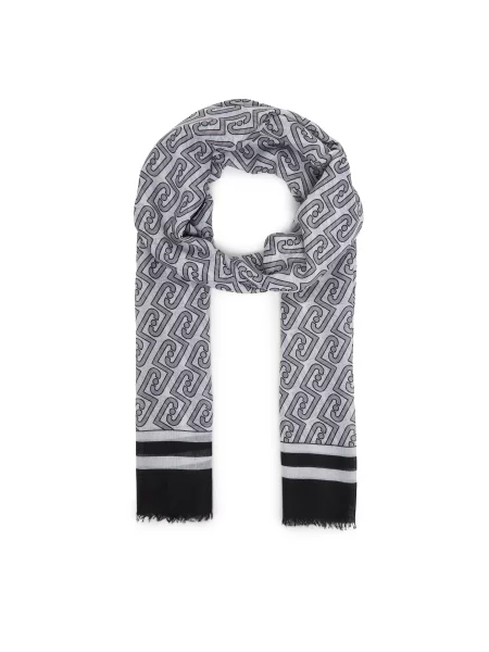 Liu Jo Šal svijetlosiva crna