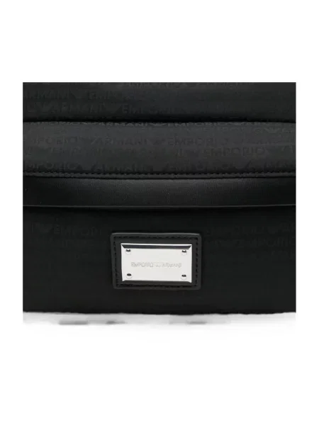 Torba crossbody Emporio Armani z nadrukiem czarna