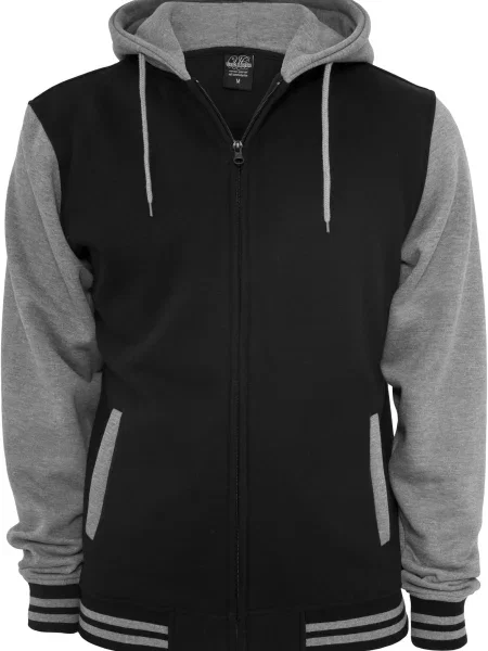 Суичър с цип Urban Classics черно