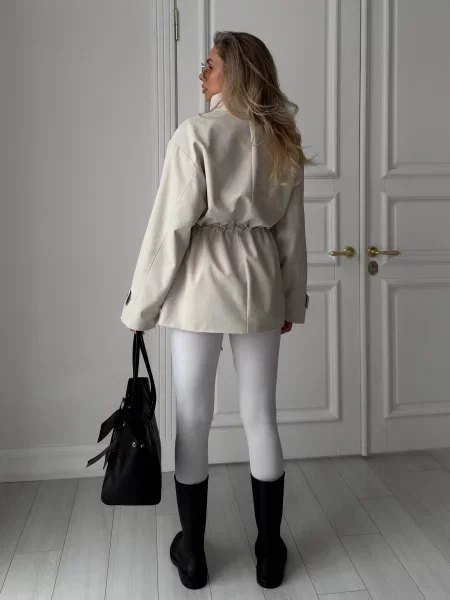 Тренч Jadone Fashion бежевый