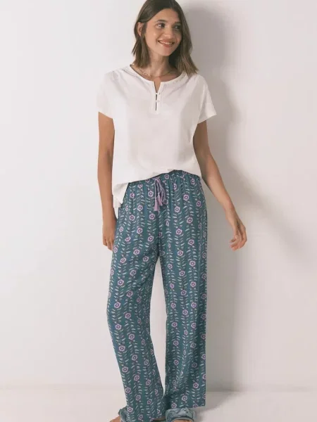 Долнище на пижама women'secret зелено