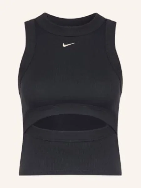 Pletený top Nike černý