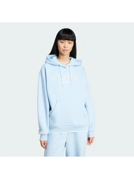 Bluza z kapturem Adidas niebieska
