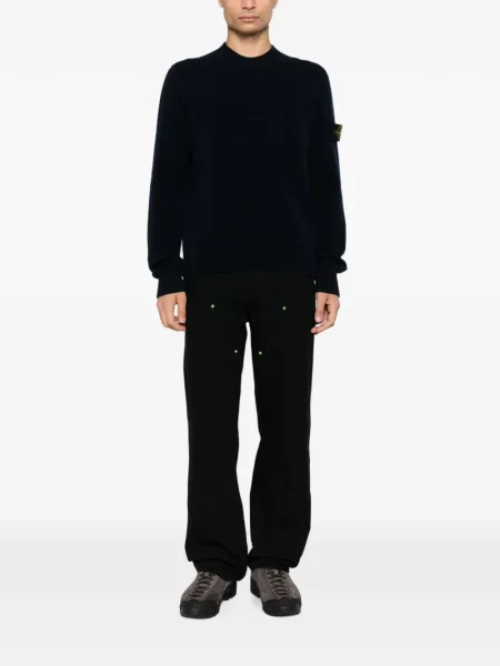 Pulover Stone Island cu strasuri albastru