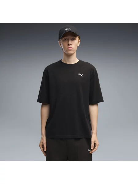 PUMA MÄ™ska koszulka Essentials Boxy o luÅºnym kroju OdzieÅ¼ S czarny