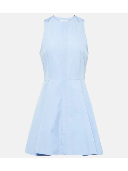 Rochie tip cămașă Ami Paris din poplin de costum albastru