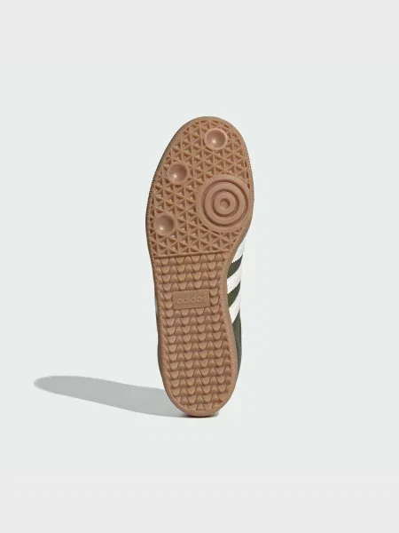 Кожаные кеды Adidas зеленые