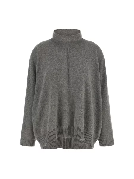 Sweter Alberta Ferretti z kaszmiru szary