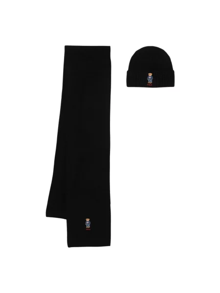 Czapka Polo Ralph Lauren wełniana czarna