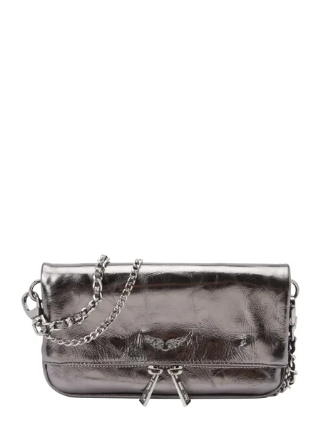Zadig & Voltaire Geantă de umăr ROCK NANO argintiu gri