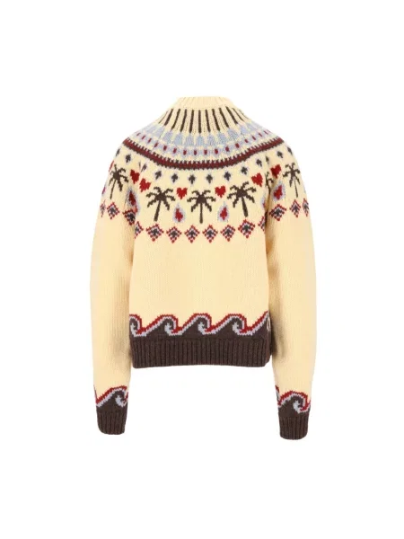 Sweter Alanui wełniany żółty