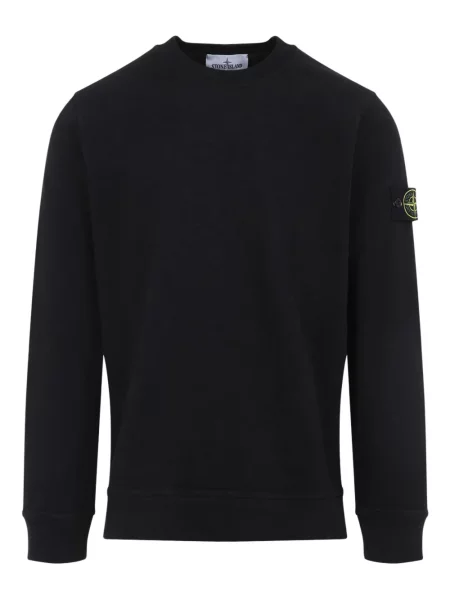 Hanorac crewneck Stone Island cu strasuri negru