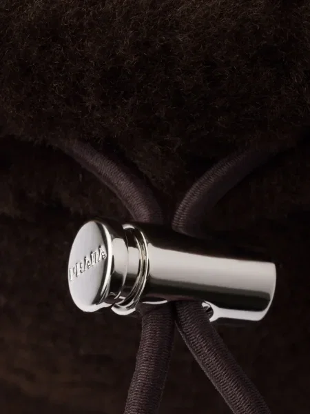 Боти до глезена Prada с връзки с дантела кафяво