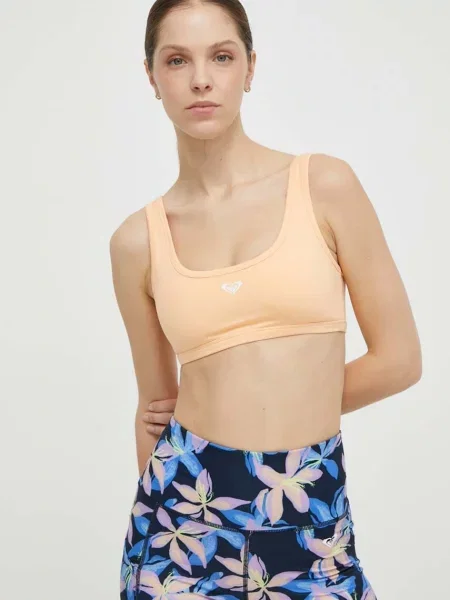 Спортен сутиен Roxy Heart Into It оранжево