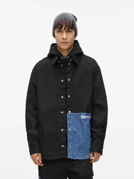 KARL LAGERFELD JEANS Geacă de primăvară-toamnă albastru denim negru