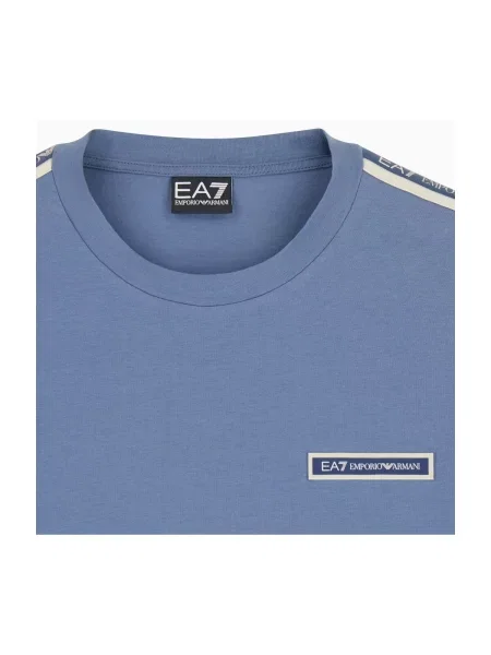 Majica Ea7 By Emporio Armani s autogramom plava