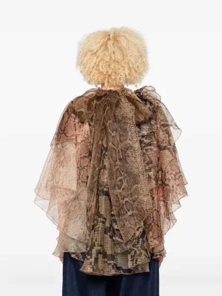 Bluză Zimmermann cu imagine maro