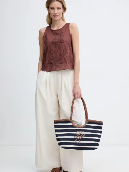 United Colors of Benetton bluza rjava