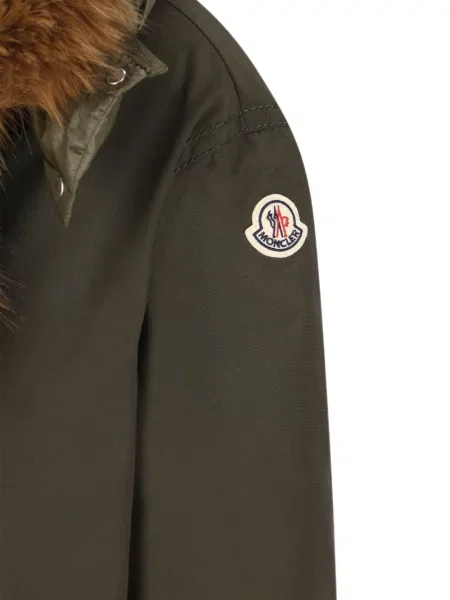 Lung geacă cu puf Moncler verde