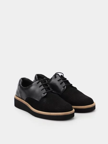 Кожаные полуботинки Clarks черные