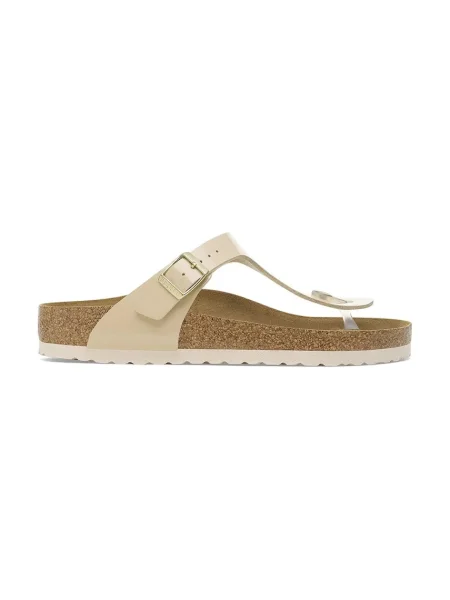 Șlapi Birkenstock din piele bej