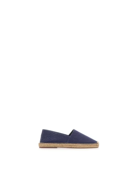 Espadryle Polo Ralph Lauren skórzane niebieskie